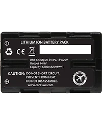 Core Swx Nano-U98X 98Wh 14.8V 6600mAh Bp-u Series Li-Ion Battery for Select Sony Cameras with 45W Usb-c Pd Wall Charger