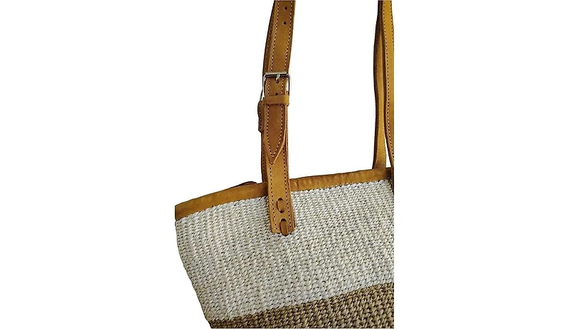 Sawa Sawa Peaceful Life Handmade Medium Sisal Straw Basket Tote Busket