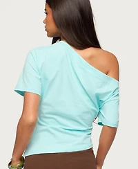 Edikted Women's Mariee Asymmetric One Shoulder Top