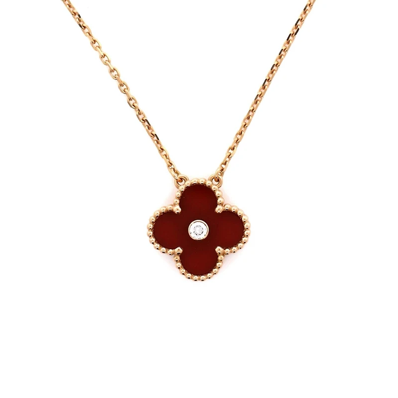 Pre-Owned Van Cleef & Arpels Vintage Alhambra Pendant Necklace