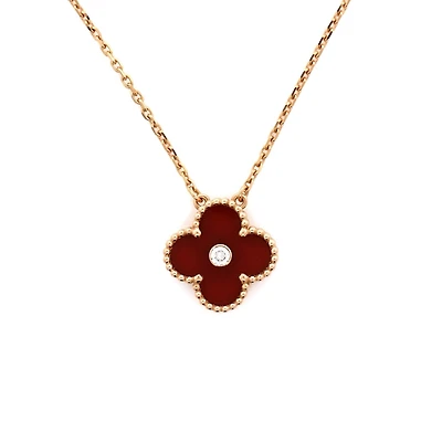 Pre-Owned Van Cleef & Arpels Vintage Alhambra Pendant Necklace