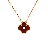 Pre-Owned Van Cleef & Arpels Vintage Alhambra Pendant Necklace