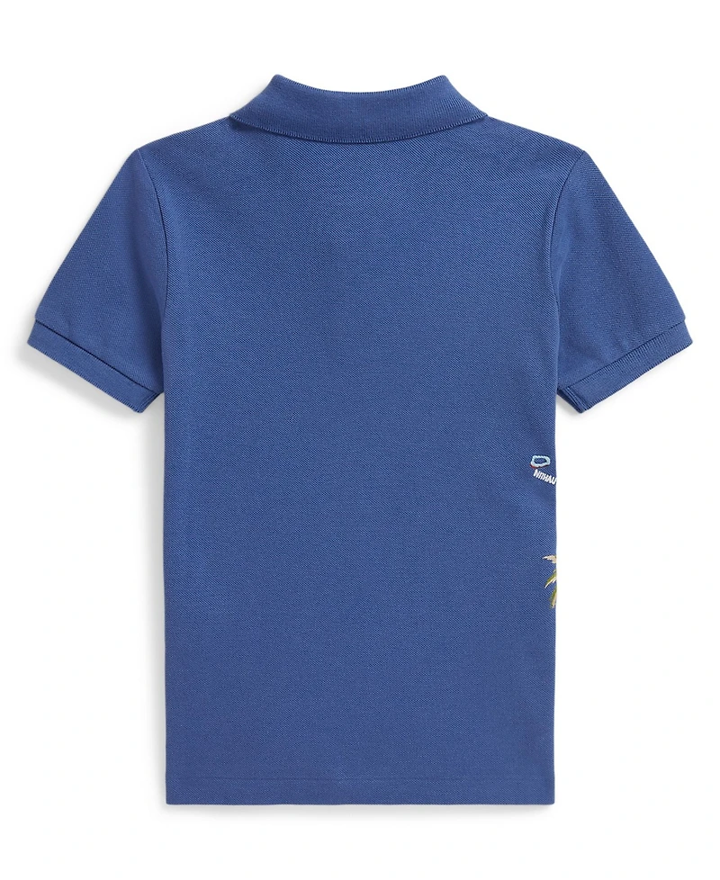 Polo Ralph Lauren Boys 2-7 Embroidered Cotton Mesh Shirt