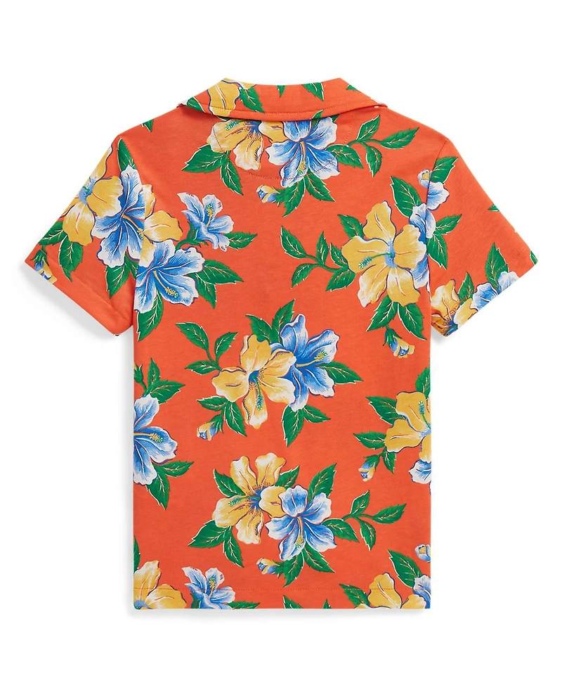 Polo Ralph Lauren Boys 2-7 Floral-Print Cotton Jersey Shirt