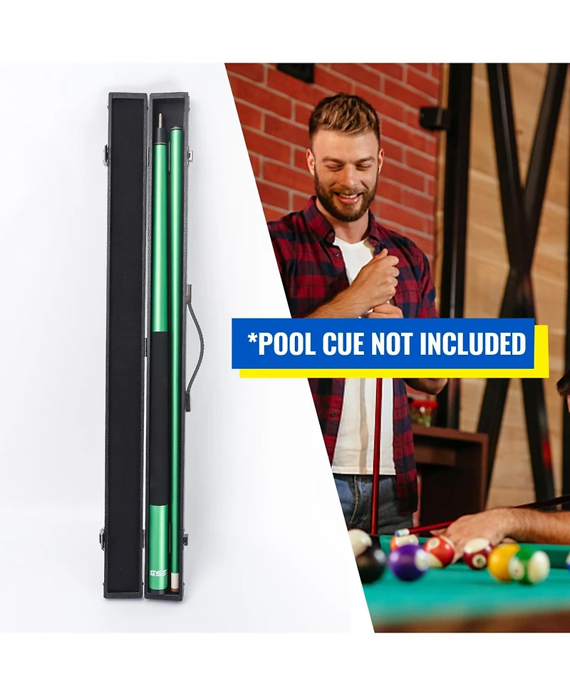 Gse Games & Sports Expert Billiard Pool Cue Stick Hard Box for 2-Piece - Holds 1 Butt and Shaft
