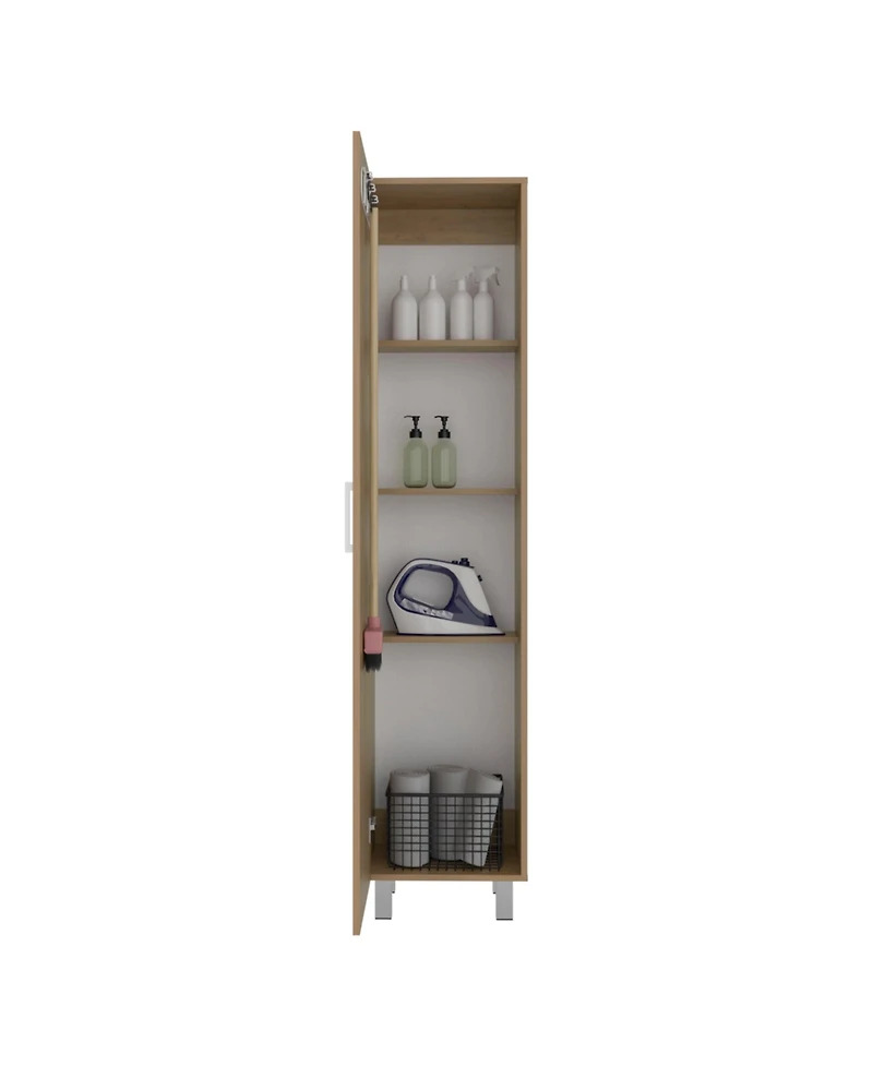 Fm Furniture Vegas Storage Cabinet for Laundry Room with Fixed Shelves