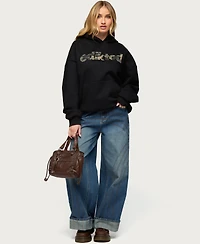 Edikted Women's Camo Cutie Oversized Hoodie