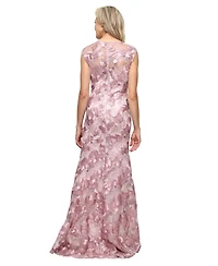 Alex Evenings Petite V-Neck Sleeveless Gown