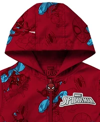 Spider-Man Boys' 2T-7 Printed Long-Sleeve Windbreaker Jacket
