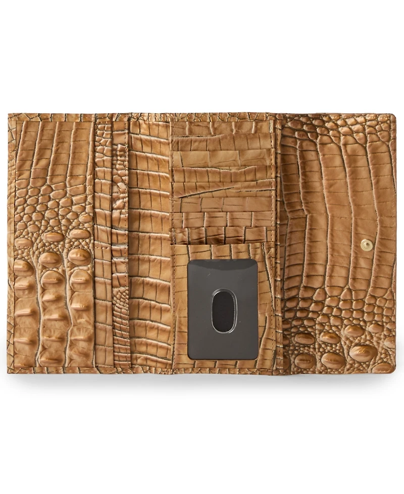 Brahmin Cordelia Embossed Leather Mini Wallet