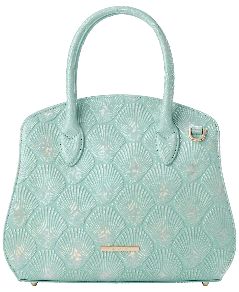 Brahmin Rosetta Tides Magnetic Medium Satchel Bag