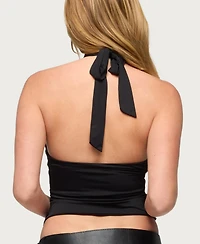 Edikted Women's Mahliah Studded Cutout Halter Top