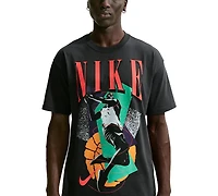 Nike Men's Basketball Ribbed Collar Graphic T-Shirt