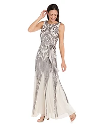 R & M Richards Petite Boat Neck Dress