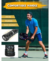 Joyaire Usapa-Approved Pickleball Paddles Set of 2 with 4 Balls & Bag - 7.5oz Lightweight Carbon Fiber Honeycomb Core