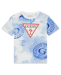 Guess Boys' 7-18 Logo Print Crewneck T-Shirt
