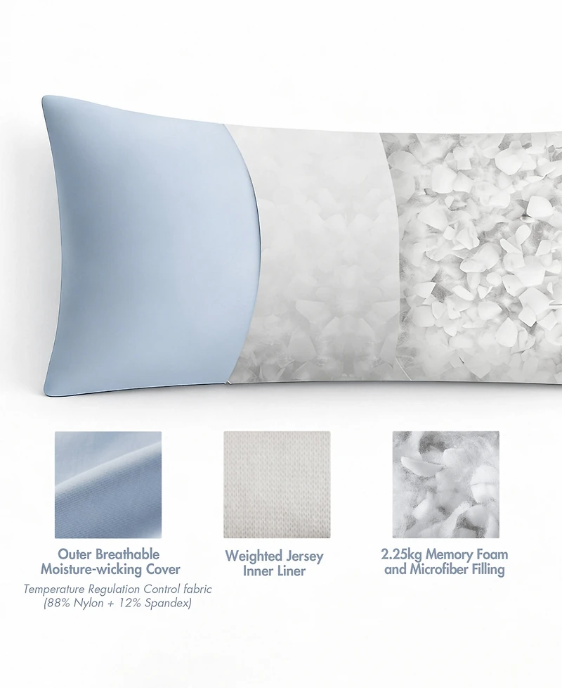 Madison Park Lumi Cooling Body Pillow, 20" x 54"