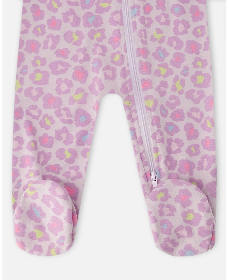 Deux par Baby Girls Cotton One-Piece Pyjama Animal Print