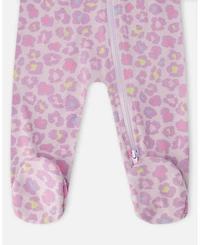 Deux par Baby Girls Cotton One-Piece Pyjama Animal Print