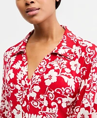 Roxy Juniors' Days Of Summer Long-Sleeve Button-Up Cover-Up Shirt