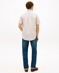 Tommy Hilfiger Men's Bengal Stripe Short-Sleeve Shirt, Regular and Big & Tall