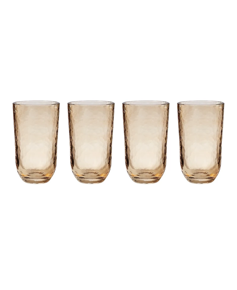 Lenox Homespun Clear Tall Glasses, Set of 4