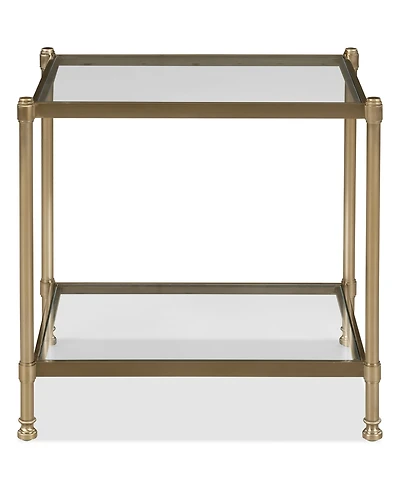 Isla 22.5" Glass End Table