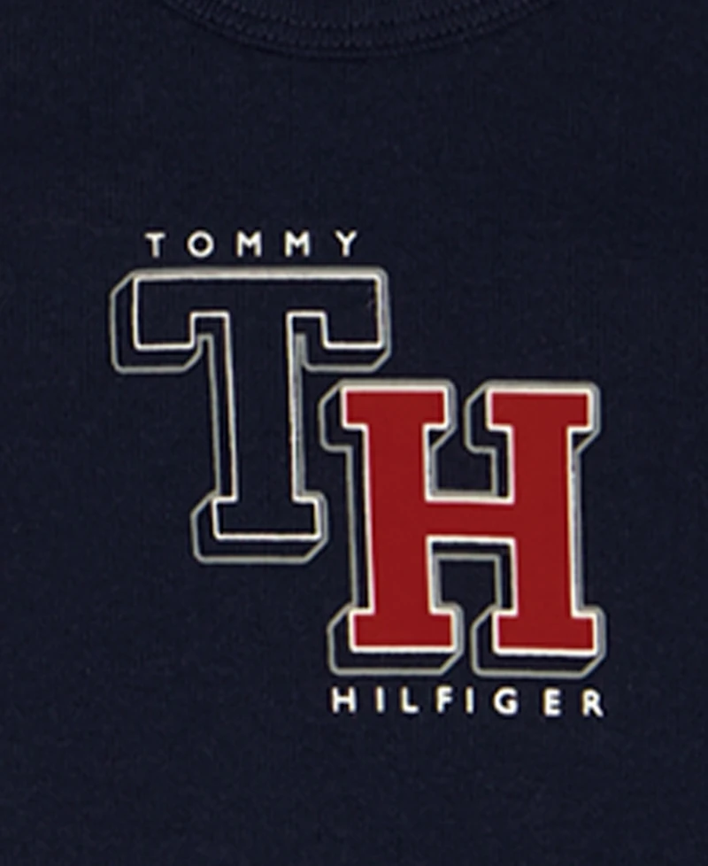 Tommy Hilfiger Baby Boys' Signature Short-Sleeve Bodysuits, 4-Pack