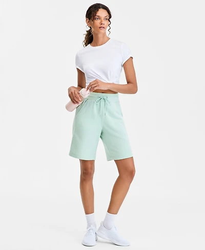 Id Ideology Women's Cotton-Blend Pull-On Bermuda Shorts, Exclusively at Macy's