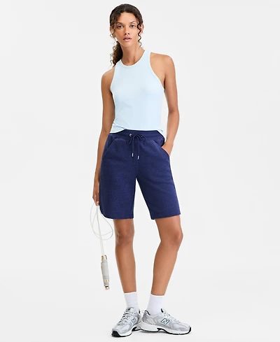 Id Ideology Women's Cotton-Blend Pull-On Bermuda Shorts, Exclusively at Macy's