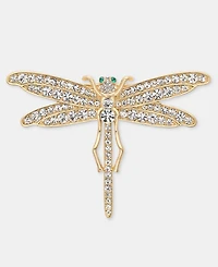 Lauren Ralph Lauren Gold-Tone Boxed Crystal Dragonfly Pin