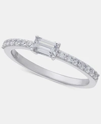 Lauren Ralph Lauren Cubic Zirconia Ring in Sterling Silver