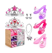 Bruce & Shark Princess Dress-Up Gift Set with Wearable Tiara, Necklace & Earrings for Girls Birthday & Parties