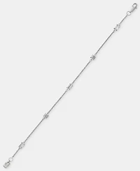 Lauren Ralph Lauren Cubic Zirconia Station Flex Bracelet in Sterling Silver