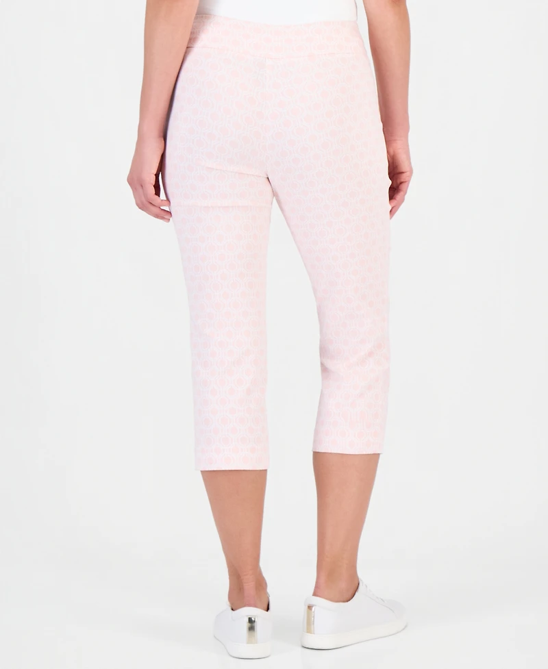 Jm Collection Petite Rivet-Trim Pull-On Capri Pants, Macy's Exclusive