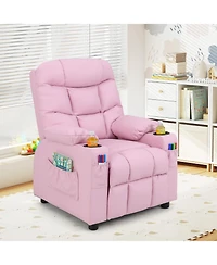 Kids Recliner Chair with Cup Holders