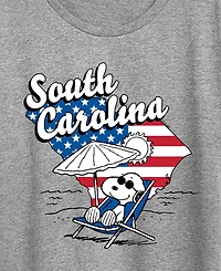 Hybrid Apparel Plus Peanuts South Carolina Graphic Crewneck T-Shirt