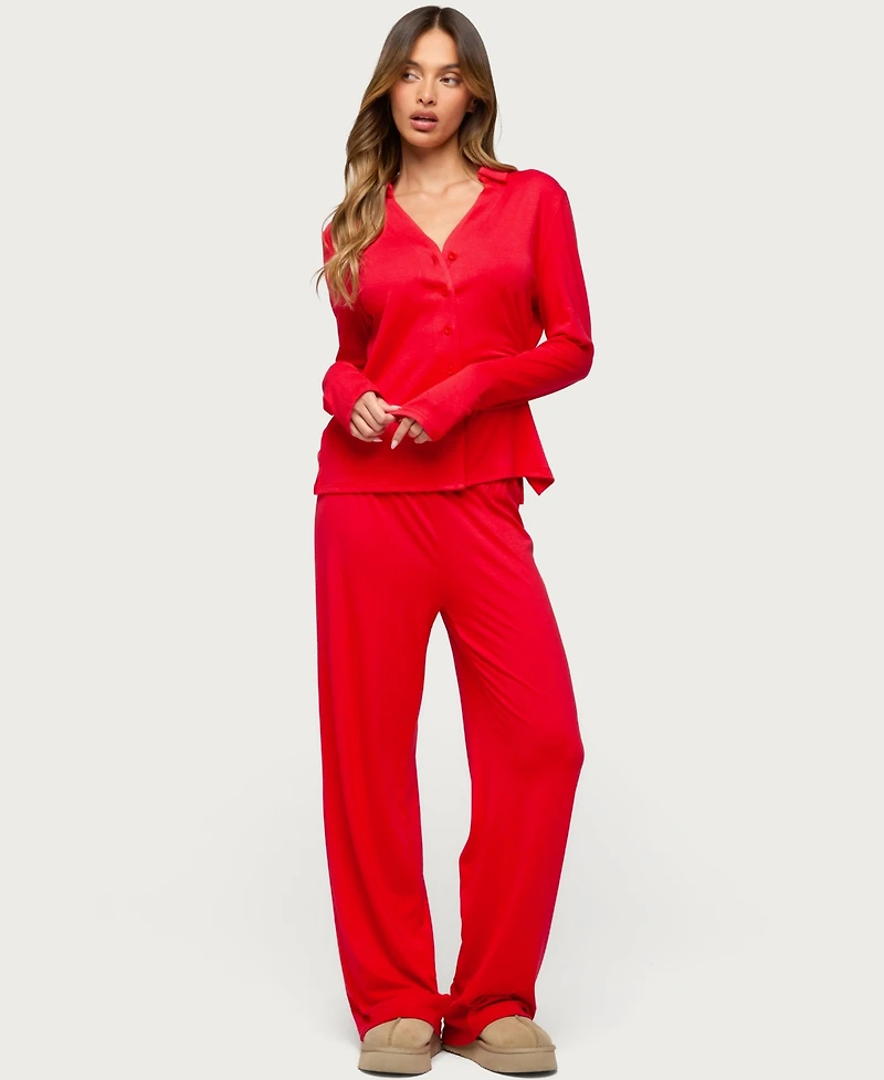 Edikted Womens Justina Button Up Top