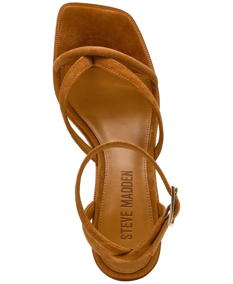 Steve Madden Women's Tilly Strappy Square Toe Sandals