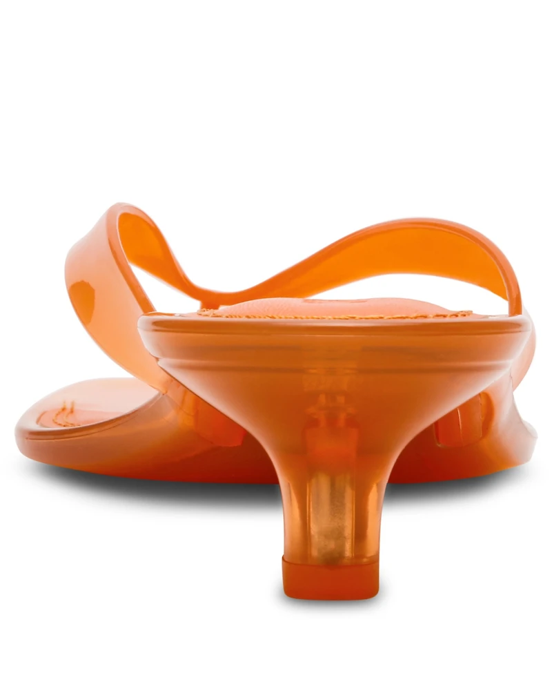 Steve Madden Women's Tracie-j Kitten-Heel Jelly Thong Sandals