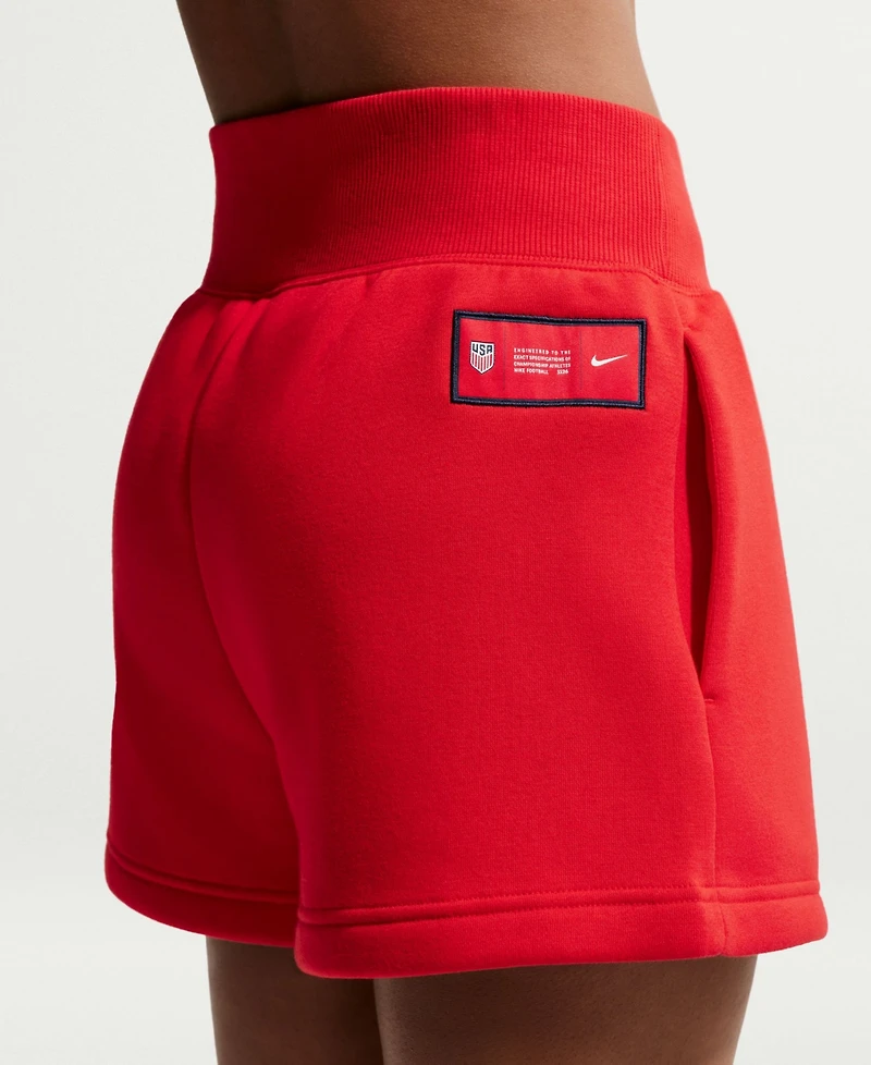 Nike Women's Usmnt Phoenix High-Waisted Shorts