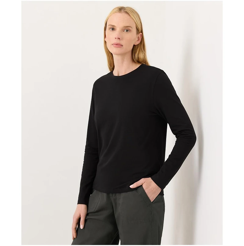 Pact Women's Organic Cotton Luxe Signature Long Sleeve Tee