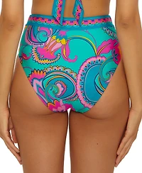 Trina Turk Women's Mykonos High Waist Swim Bottoms