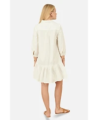 Yumi Women's Cotton Flower Tunic Dress