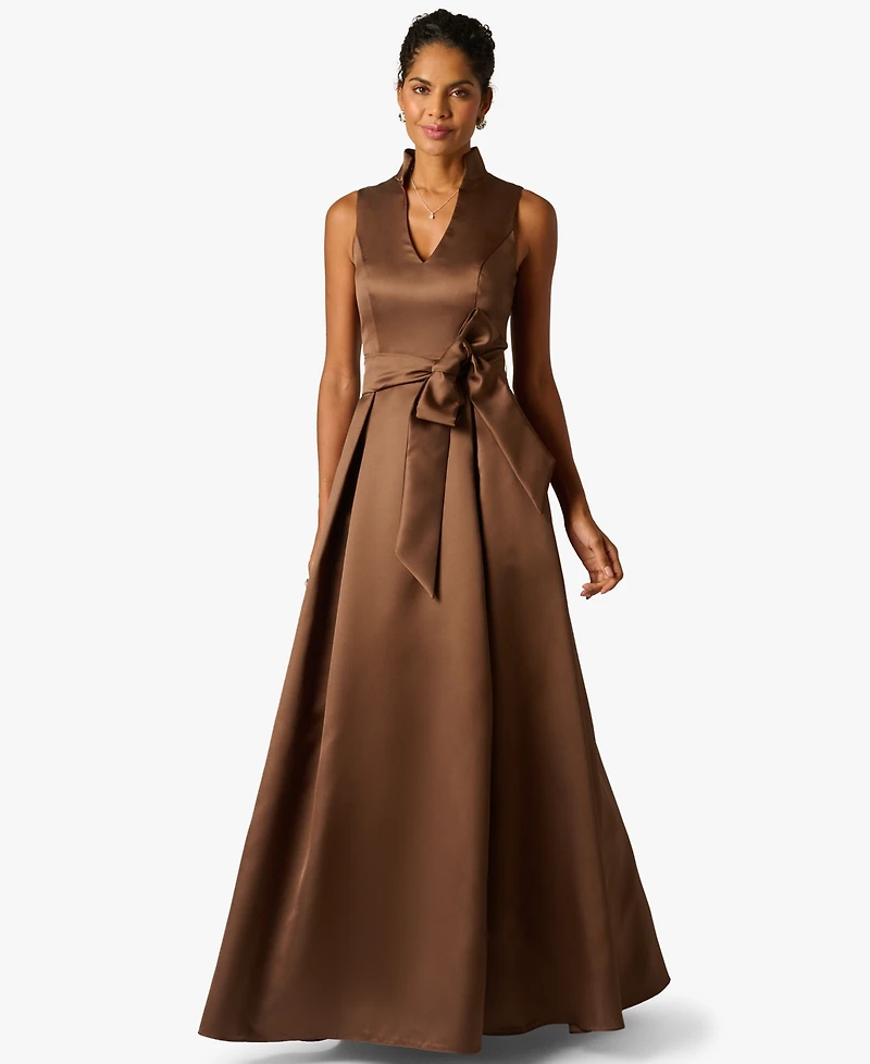 Adrianna Papell Women's Sleeveless Notch Front Dress