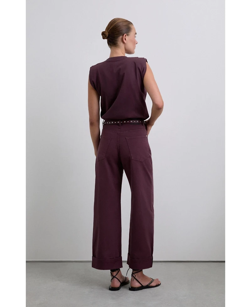 Scalpers Women's Folded Denim Pant