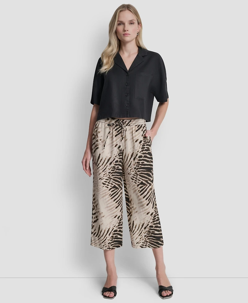 Dkny Women's Printed Pull-On Pants