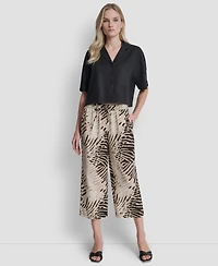 Dkny Women's Printed Pull-On Pants