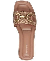 Easy Spirit Women's Vana Woven Slide Flat Sandals