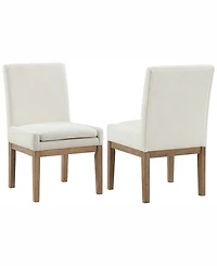 Macai -Pc. Wood Dining Set (Rectangular Table + Upholstered Side Chairs